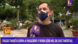 Miraflores: hombre sufrió robo de más de S/50 mil tras ser dopado por falso taxista | VIDEO