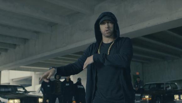 Eminem rapeó sobre Donald Trump en los BET Hip Hop Awards el martes. (Foto: YouTube/ Captura de pantalla)