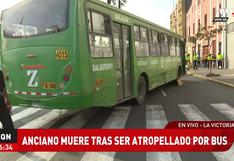 La Victoria: adulto mayor muere tras ser atropellado por bus cerca de la plaza Manco Cápac