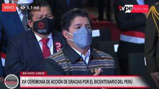 Pedro Castillo participó en ceremonia de Acción de Gracias organizado por las iglesias evangélicas