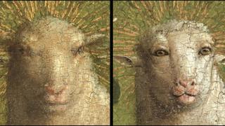 Un ‘Ecce Homo’ al revés: restauran obra de arte y descubren oveja de rostro humanoide