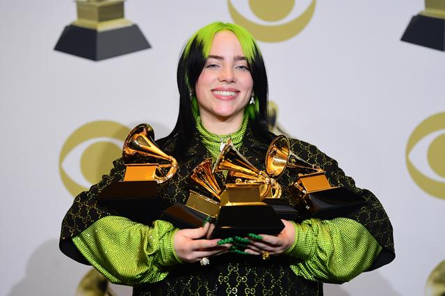 Billie Eilish se convirtió en la primera mujer en ganar todas las principales categorías del Grammy. (Foto: Agencia)