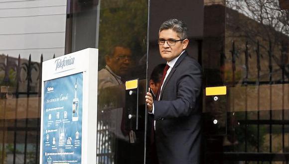 El fiscal José Domingo Pérez dijo que no podía afirmar que Telefónica ocultó información. (Foto: Francisco Neyra)