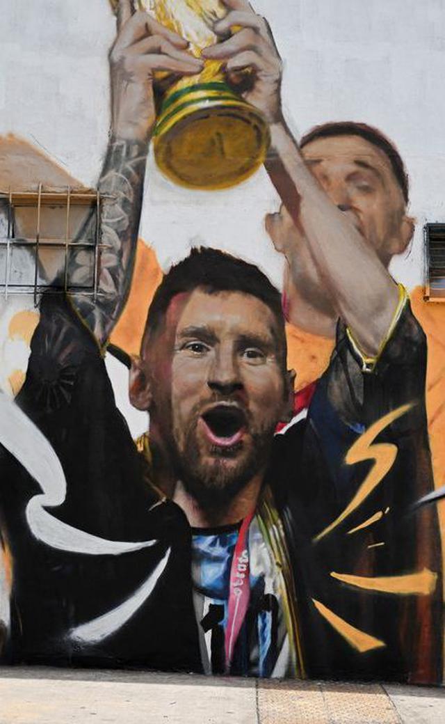 El mural para Lionel Messi