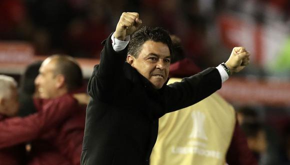 Marcelo Gallardo recuperó a nueve futbolistas para el partido contra Fluminense por la Libertadores. (Foto: AFP)