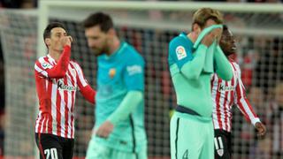 Barcelona cayó 2-1 ante el Athletic Bilbao por la Copa del Rey