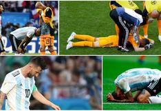 Argentina vs. Francia: la tristeza, llanto y desolación de Lionel Messi y compañía | FOTOS