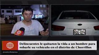 Chorrillos: taxista fue asesinado por resistirse a robo de auto