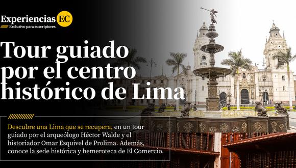 Suscriptores ganadores del tour por el centro de Lima y la visita a la hemeroteca de El Comercio