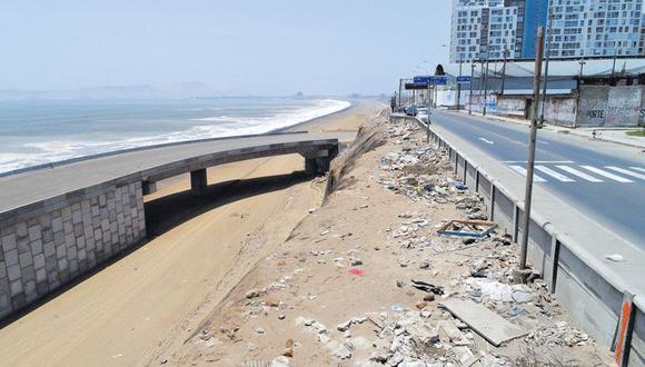 Costa Verde del Callao: Obras abandonadas y vecinos lo usan como basurero. (Alessandro Currarino)