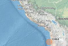 Nuevo sismo en Chile de 6,2 grados se sintió en el sur del Perú 