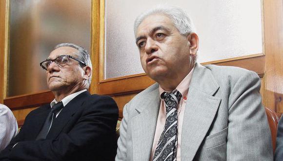 Los dirigentes del Movadef Alfredo Crespo y Manuel Fajardo ejercen actualmente la defensa de Abimael Guzmán en el Caso Tarata. (Foto: Paco Sanseviero / El Comercio)