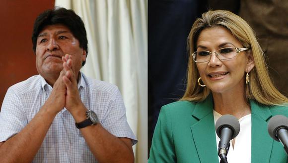 Gobierno de Bolivia alerta que Evo Morales “gesta un golpe de Estado” contra Jeanine Añez. (Foto: EFE / AFP).