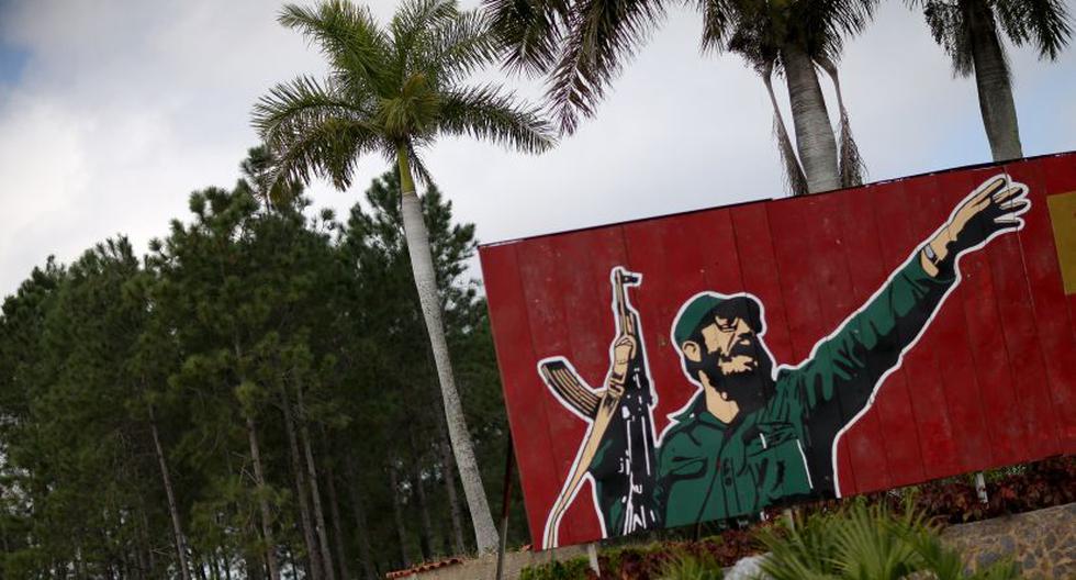Dibujo de Fidel Castro en Cuba (Foto: Getty Images)