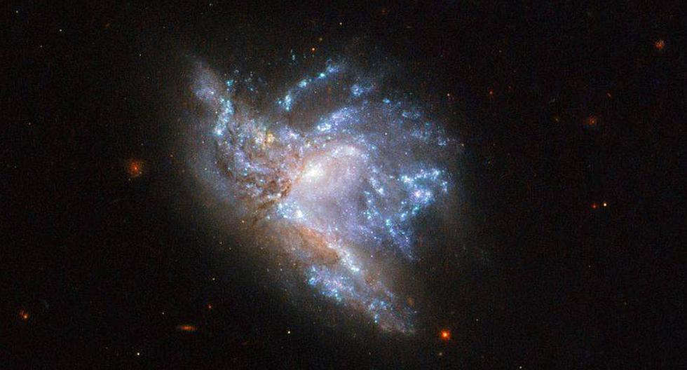 NGC 6052, dos galaxias en colisión en la constelación de Hércules. (Foto: NASA.gov)