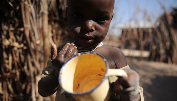 La plaga de langostas que recorre África Oriental pone en riesgo la alimentación de millones de personas de toda edad. Foto: AFP