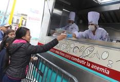 Juntos contra la anemia: 12 'food trucks' repartirán platos altos en hierro gratis
