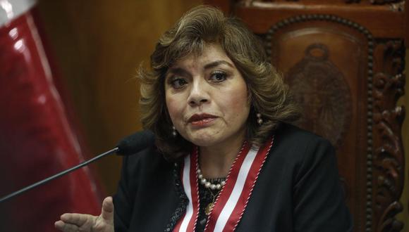 La fiscal de la Nación, Zoraida Ávalos, se reunió este martes en la sede del Ministerio Público con el presidente de la República, Pedro Castillo | Foto: El Comercio / Archivo