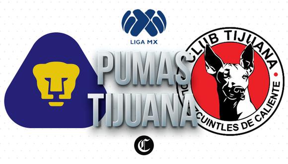 Pumas vs. Tijuana EN VIVO: hora y canales por la Liga MX. (Foto: Composición EC)