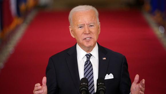El presidente de los Estados Unidos, Joe Biden, habla sobre la pandemia del coronavirus Covid-19. (Foto: MANDEL NGAN / AFP).