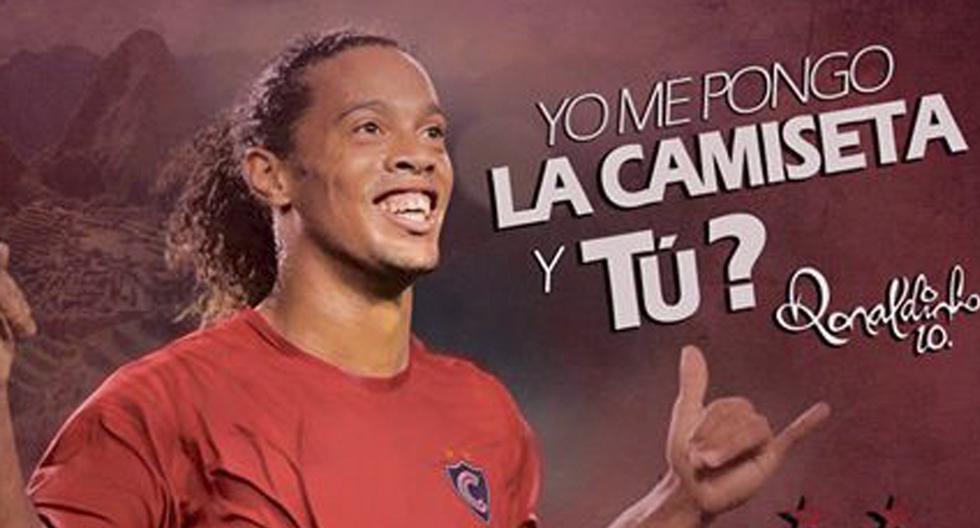 Ronaldinho cumple su sueño en su llegada al Cienciano. (Foto: Cienciano - Facebook)