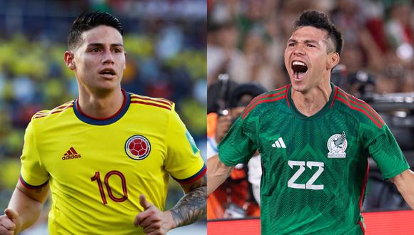 Alineaciones de Colombia y México por partido amistoso fecha FIFA. (Foto: AFP)