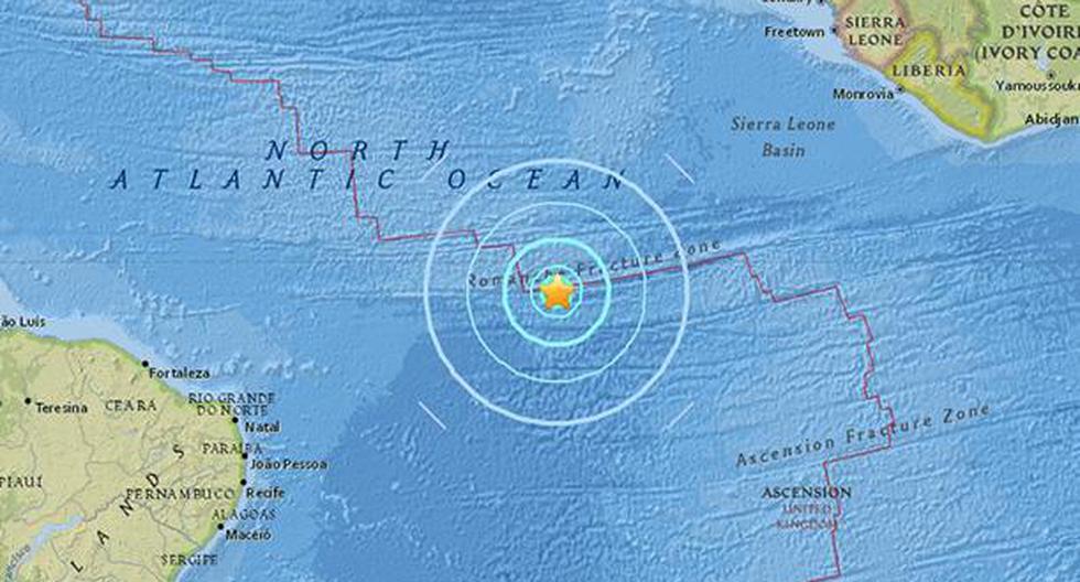 Terremoto de 6,7 grados sacude zona central-media del Atlántico.
 (earthquake.usgs.gov)