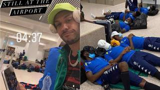 Aubameyang y sus compañeros de Gabón pasaron la noche en un aeropuerto durmiendo en el suelo