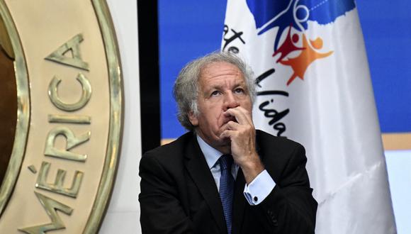 El secretario general de la Organización de Estados Americanos (OEA), el uruguayo Luis Almagro. (Foto de Johan ORDONEZ/AFP)