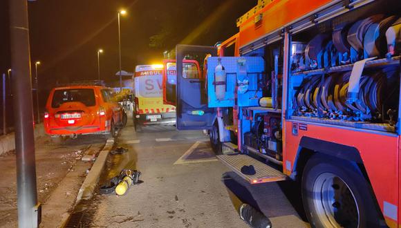 Cinco personas han muerto y ocho han resultado heridas, tres de ellas de gravedad, en el incendio de una residencia de ancianos de Moncada (Valencia, España). (Foto: Twitter @Gent de l'Horta)