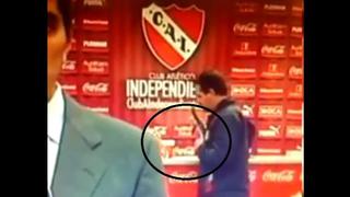 Hincha robó tablet en sala de prensa de Independiente (VIDEO)