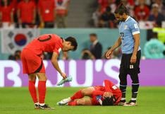 Uruguay vs. Corea del Sur: el duro pisotón de Martín Cáceres a Heung-Min Son que le arrancó el botín | VIDEO