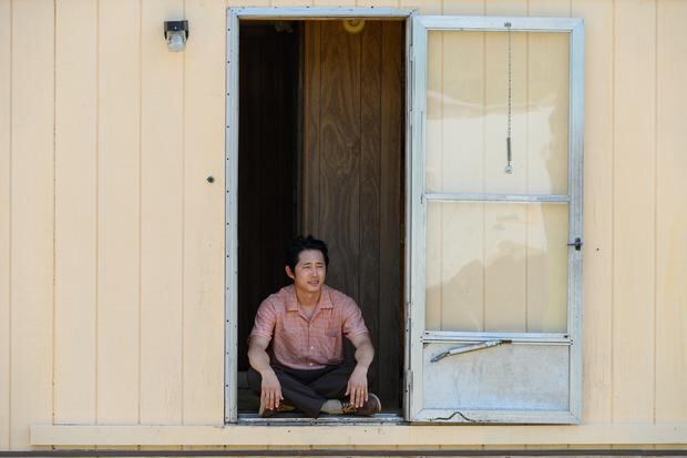 Steven Yeun, a 37-year-old South Korean, told Slate that he also identified strongly with the father character in "Minari," being the son of immigrants.  He was born in Seoul, but his father took him to Canada in 1988 and later to Michigan, United States.  (Photo: Melissa Lukenbaugh/A24)

