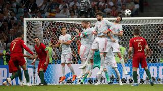 España vs. Portugal: Cristiano Ronaldo logró hat-trick con magnífico gol de tiro libre