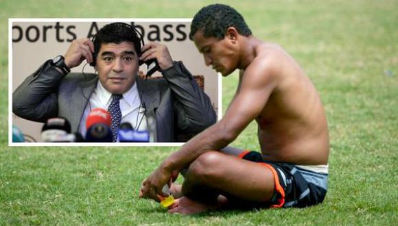 "Kukín" Flores y el día que no reconoció a Diego Armando Maradona. (Foto: Agencias)