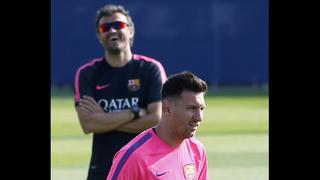 "Messi está encantado en el Barcelona", asegura Luis Enrique