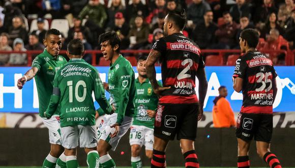 León vs. Tijuana: José Macias convirtió el 1-0 en el Estadio Caliente | Foto: AFP