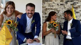 José Peláez comparte imágenes de su boda civil con Alejandra de la Flor