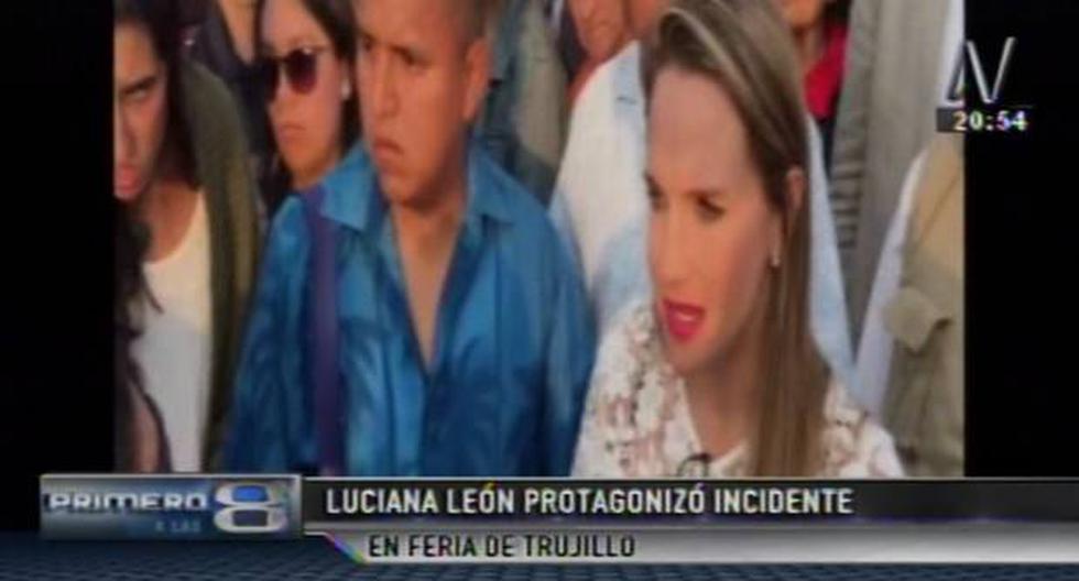 Luciana León es encarada por mujeres por frase 'lavado vaginal'. (Foto: Canal N)