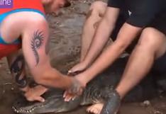 YouTube: cocodrilo le arranca dedo a hombre que quiso adiestrarlo