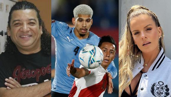 Personalidades peruanas se pronuncian tras polémica en el final del Perú vs. Uruguay. (Foto: GEC/AFP/@alejandrabaigorria).