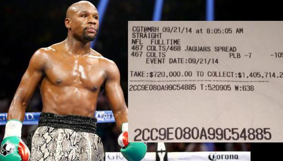 Floyd Mayweather presume de los millones ganados en apuestas