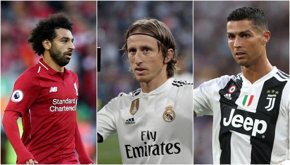 La FIFA, el ente rector máximo del fútbol mundial, nominó a Cristiano Ronaldo, Mohamed Salah y Luka Modric al galardón a mejor jugador del año. La premiación se dará el próximo 24 de setiembre. (Foto: AFP)