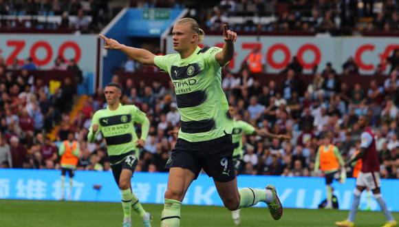 Erling Haaland ya tiene diez goles en la Premier League. (Foto: AFP)