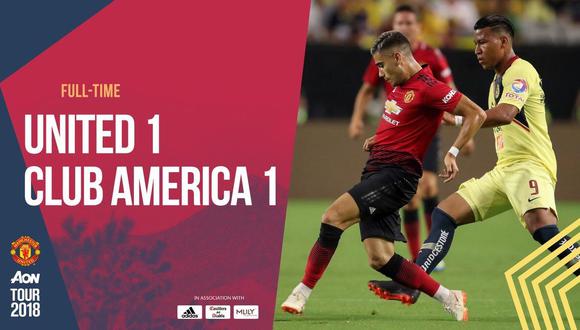 América y Manchester United disputaron un entretenido encuentro en Phoenix con empate a un gol por lado. Las 'Águilas' cerraron su etapa de preparación. (Foto: MU)