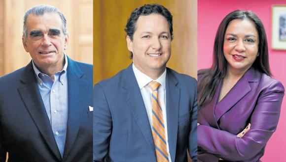 Pedro Olaechea, Daniel Salaverry y Marisol Espinoza han sido voceados como candidatos a la presidencia del Congreso. (Fotos: GEC)