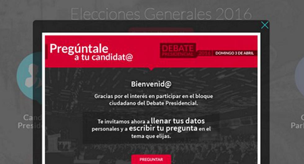 Los interesados deberán llenar un formulario en la página web www.votoinformado.pe. (Foto: Andina)