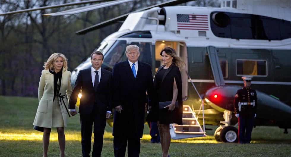 Donald Trump y Emmanuel Macron mantendrán varias reuniones. (Foto: EFE)