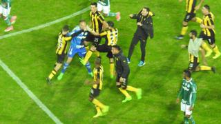 Copa Libertadores: Peñarol vs. Palmeiras terminó a los golpes