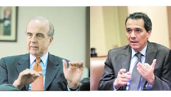 Ismael Benavides y Alonso Segura, ex ministros de Economía y Finanzas del Perú.